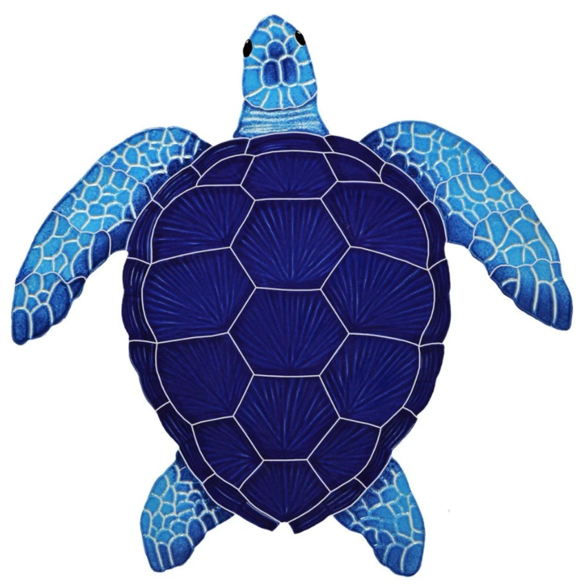 Loggerhead Blue Turtle Large – Ontario Pool Tile