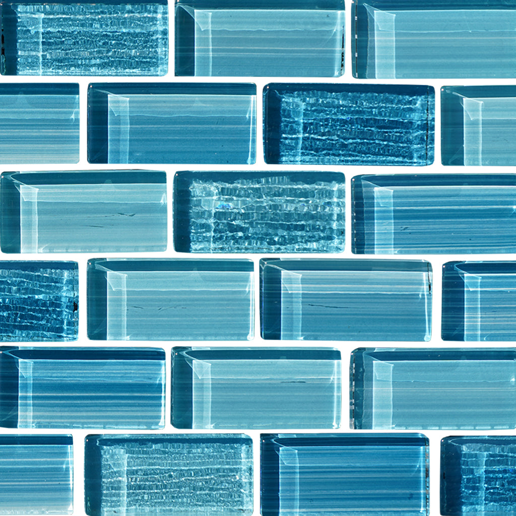 玻璃さま♡ロイヤルブルー Rainfall Luna Aqua 1x2 (Group 10) – Ontario Pool Tile