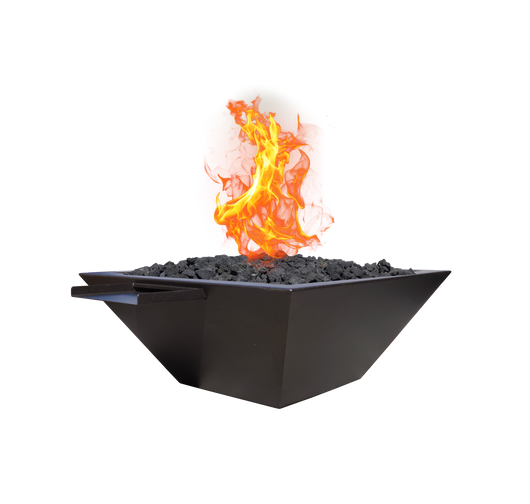 Square Fire & Water Bowl - Bronze