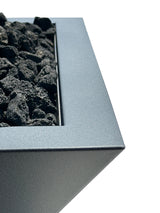 Square Fire & Water Bowl - Grey