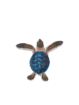 Blue/Brown Porc-Hatchling Turtle-A 5"