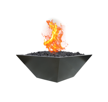 Square Fire Bowl - Smoke