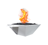 Square Fire & Water Bowl - White