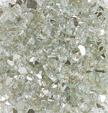 Fire Glass - Glacial Silver (0.5 Inch)