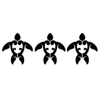 Black Tribal Turtle Set 5