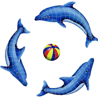 Dolphin Group Large (1 Left, 2 Right, 1 Multi-Color Ball)